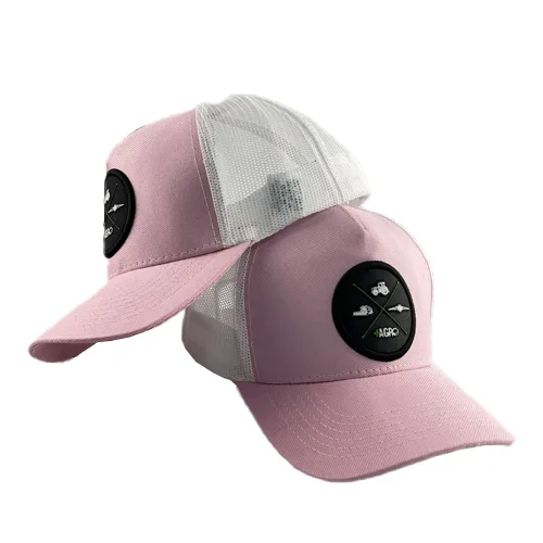 Boné Infantil Rosa Máquinas + Agro