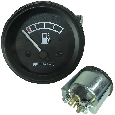 Relógio Indicador de Combustível (Com Lampada - 52MM - Minimeter) Valmet 68 a 88 - 118 / 128 / 138 / 148 - Valtra 685 / 785 - 1280 / 1580 / 1780 - / / / / VA064
