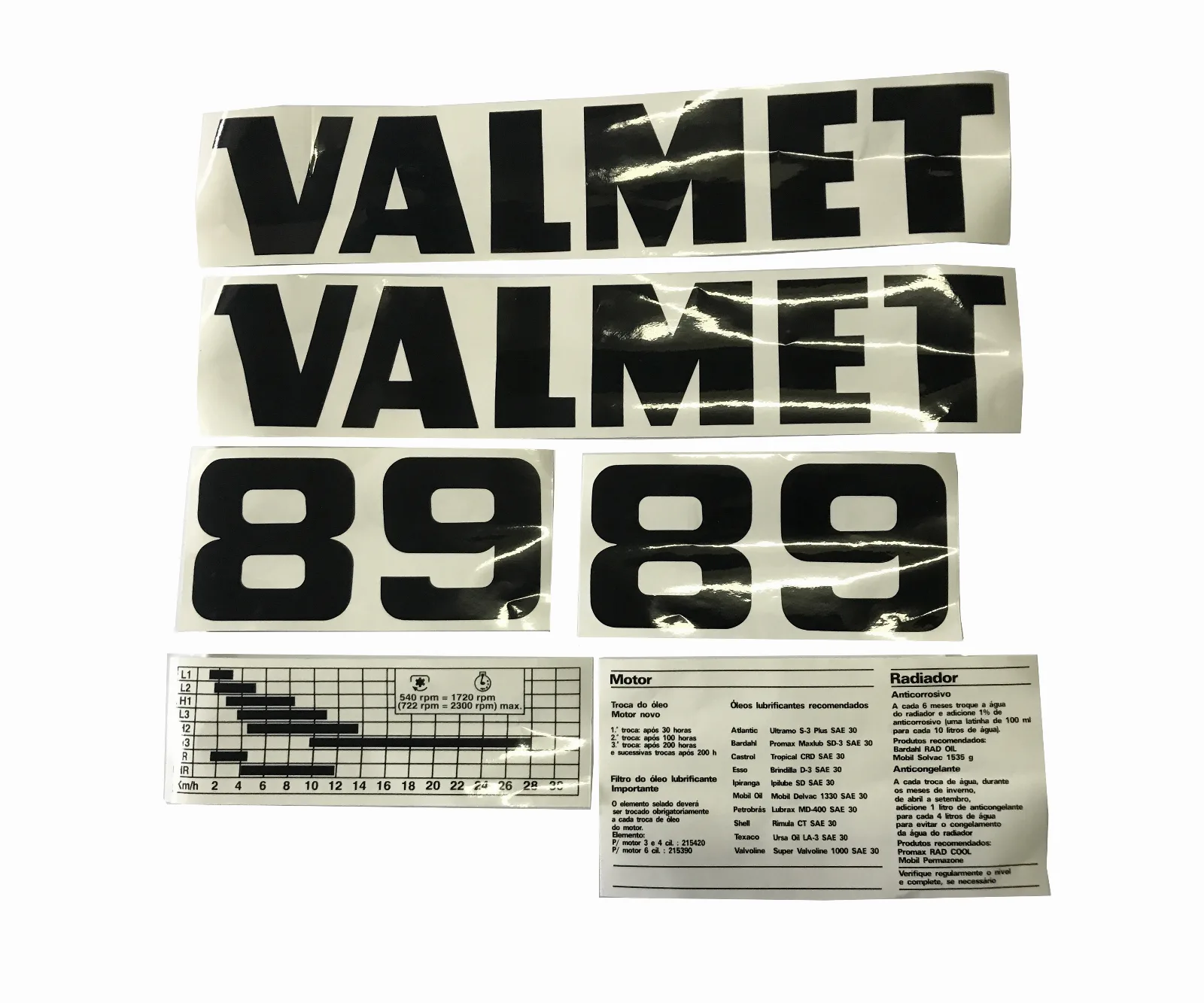 Jogo de Adesivos - Jogo de Decalque - Valmet 68